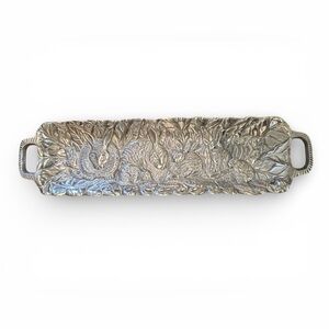 Vintage aluminum Bunny Rectangular Serving Tray- Great condition. Made in India